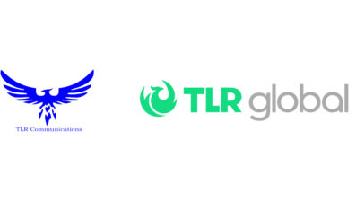 TLR global logo on white background